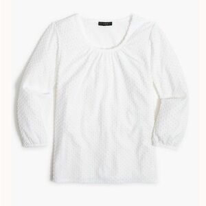 J. Crew Factory Poet Sleeve Clip-dot Top